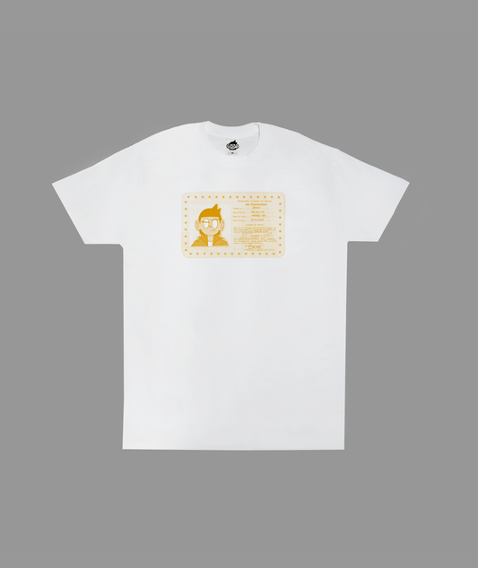 T-SHIRT BEAN CARD WHITE