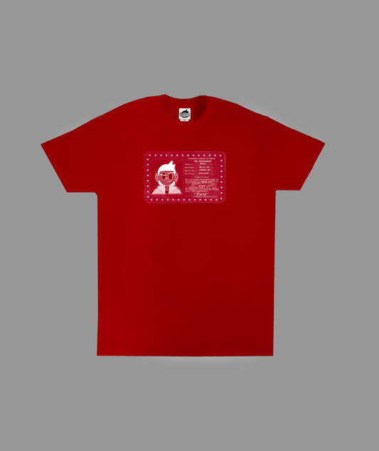T-SHIRT BEAN CARD RED