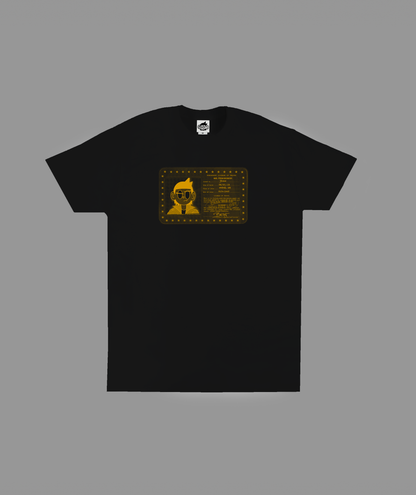 T-SHIRT BEAN CARD BLACK